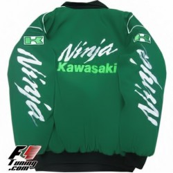 Blouson Kawasaki Team Moto couleur vert