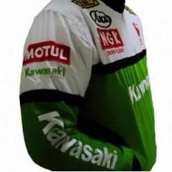 Blouson Kawasaki Team Moto couleur vert et noir