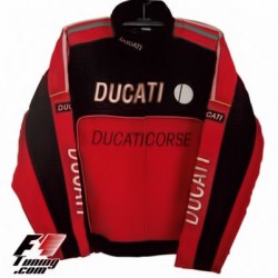 Blouson Ducati Team Moto GP couleur orange et noir