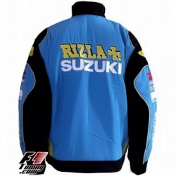 Blouson Rizla Suzuki Team GSX 1300 R Hayabusa  Moto couleur bleu