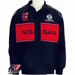Blouson Nissan Team Sport Automobile couleur noir et rouge