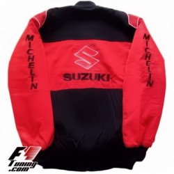 Blouson Suzuki Team GSX 1300 R Hayabusa  Moto couleur rouge et noir