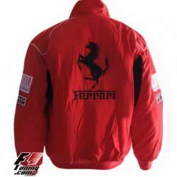 Blouson Ferrari Team de couleur rouge