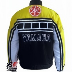 Blouson Yamaha Team Moto couleur noir et jaune