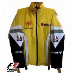 Blouson Yamaha Team Valentino Rossi Moto GP couleur jaune