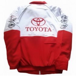 Blouson Toyota Team WEC couleur rouge et blanc