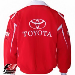 Blouson Toyota Team sport mécanique couleur rouge