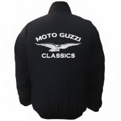 Blouson Moto Guzzi "Classic" moto couleur noir