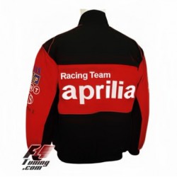 Blouson APRILIA Team Moto couleur noir et rouge