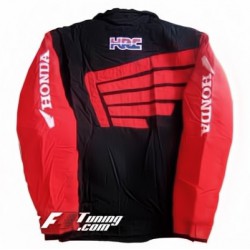 Blouson Honda Racing Team moto couleur rouge et noir