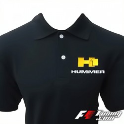 Polo HUMMER H1 de couleur noir