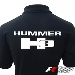Polo HUMMER H3 de couleur noir