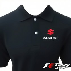 Polo SUZUKI GSXR de couleur noir