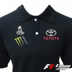 Polo TOYOTA Racing de couleur noir
