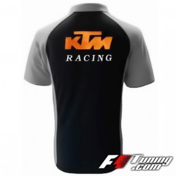 Polo KTM de couleur noir et gris