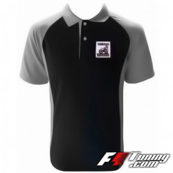 Polo YAMAHA Motocross de couleur noir et gris