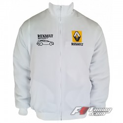 Blouson Renault Team sport mécanique couleur blanc