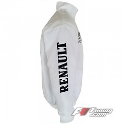 Blouson Renault Team sport mécanique couleur blanc