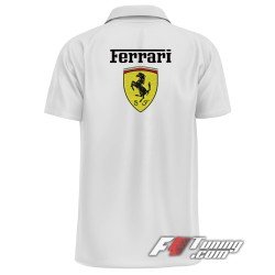 POLO FERRARI F1 BLANC