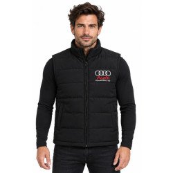 BLOUSON AUDI QUATTRO SANS MANCHES DE COULEUR NOIR