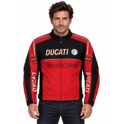 BLOUSON DUCATI MOTO GP COULEUR ORANGE ET NOIR