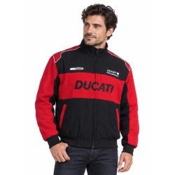 BLOUSON DUCATI MOTO GP COULEUR ORANGE ET NOIR