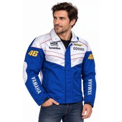 BLOUSON GAULOISES YAMAHA MOTO GP COULEUR BLEU ET BLANC