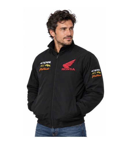 JACKET HONDA CBR 900RR FIRE BLADE MOTORCYCLE COLOR BLACK