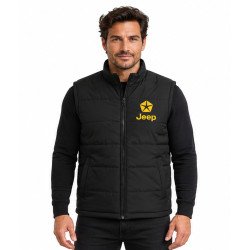 BLOUSON JEEP SANS MANCHES DE COULEUR NOIR