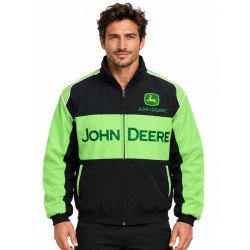 BLOUSON JOHN DEERE TRACTEURS COULEUR VERT & NOIR
