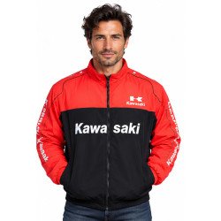 BLOUSON KAWASAKI MOTO COULEUR ORANGE & NOIR