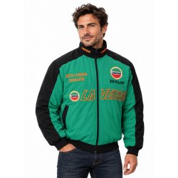 BLOUSON LAVERDA MOTO COULEUR VERT & NOIR