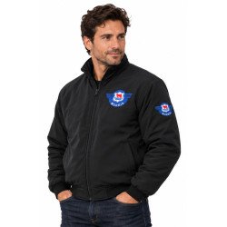 BLOUSON MORRIS MOTO COULEUR NOIR