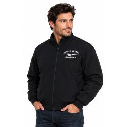 BLOUSON MOTO GUZZI "CLASSIC" MOTO COULEUR NOIR