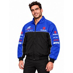 BLOUSON SUZUKI GSX 1300 R HAYABUSA MOTO COULEUR NOIR ET BLEU