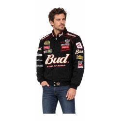 BLOUSON DALE EARNHARDT BUD NASCAR COULEUR NOIR