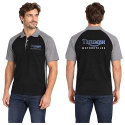 POLO TRIUMPH DE COULEUR NOIR ET GRIS