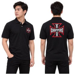 POLO WEST COAST CHOPPERS DE COULEUR NOIR