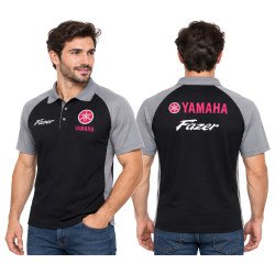 POLO YAMAHA FAZER DE COULEUR NOIR ET GRIS