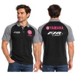 POLO YAMAHA FJR1300 DE COULEUR NOIR ET GRIS