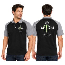 POLO YAMAHA MONSTER ENERGY DE COULEUR NOIR ET GRIS