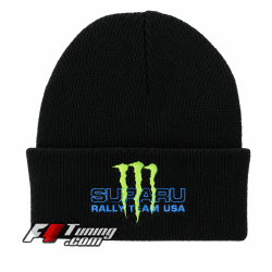 BEANIE SUBARU RALLY USA MONSTER ENERGY BLACK