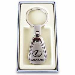 PORTE-CLÉS LEXUS EN ACIER 316L CHROMÉ