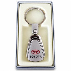 KEYRING TOYOTA EN STEEL 316L CHROME