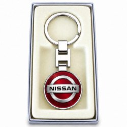 KEYRING NISSAN ROUND EN STEEL 316L