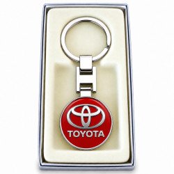 KEYRING TOYOTA ROUND EN STEEL 316L
