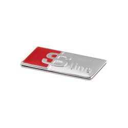 Embleme Logo Autocollant S Line Silver pour Volant Audi