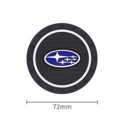 Support Gobelet Voiture Antiderapant Subaru rond Subaru 72 mm