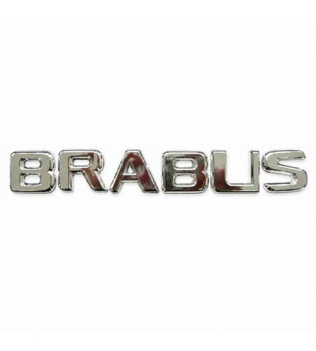 Decorative lettering Brabus chrome