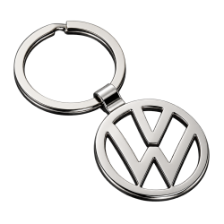 Porte-clés Volkswagen à logo Vw argenté ajouré